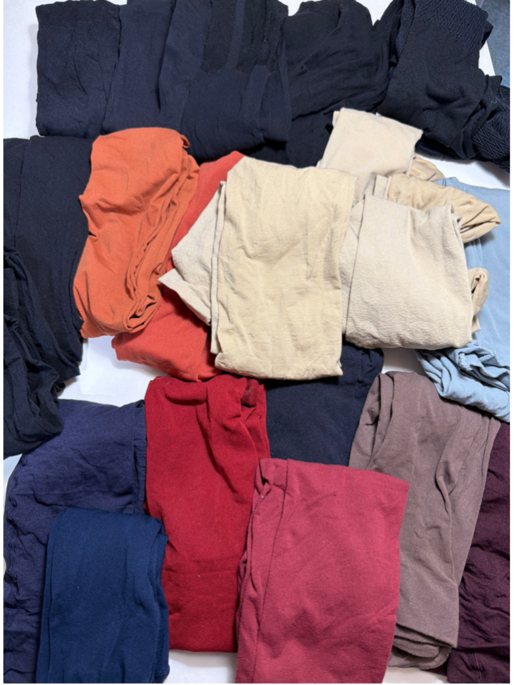 Women’s Tights Bundle L/XL Charming Charlie Textured Pantyhose Size 3